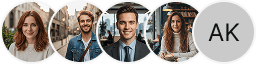 Multiple investor profile avatars on Laurel Coinly trading review block